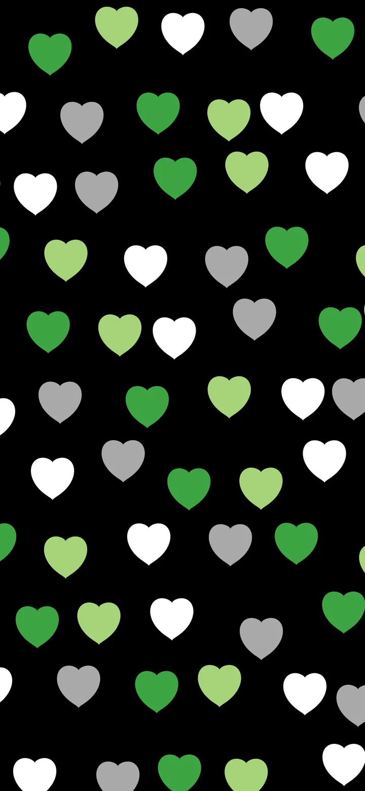 Aromantic Pride Heart Pattern wallpaper for iPhone and Android