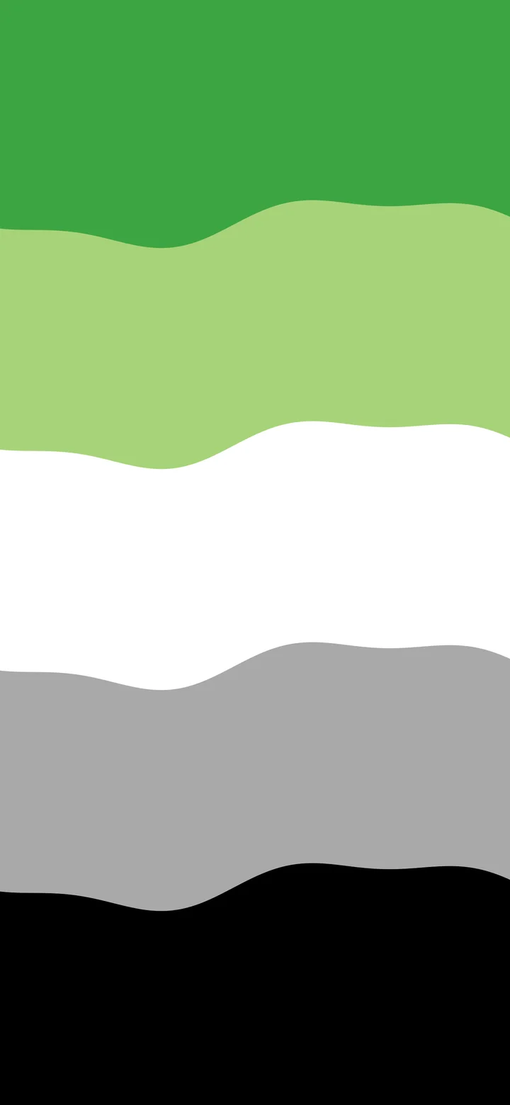 Aromantic Wavy Pride Flag wallpaper for iPhone and Android