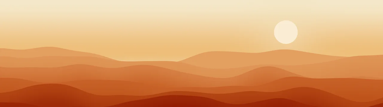 Autumn Minimalist Desert Dunes dual monitor wallpaper, 7680 × 2160