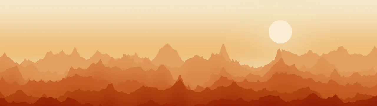 Autumn Minimalist Mountain Landscape dual monitor wallpaper, 7680 × 2160