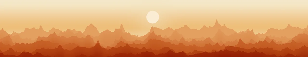 Autumn Minimalist Mountain Landscape triple monitor wallpaper, 7680 × 1440