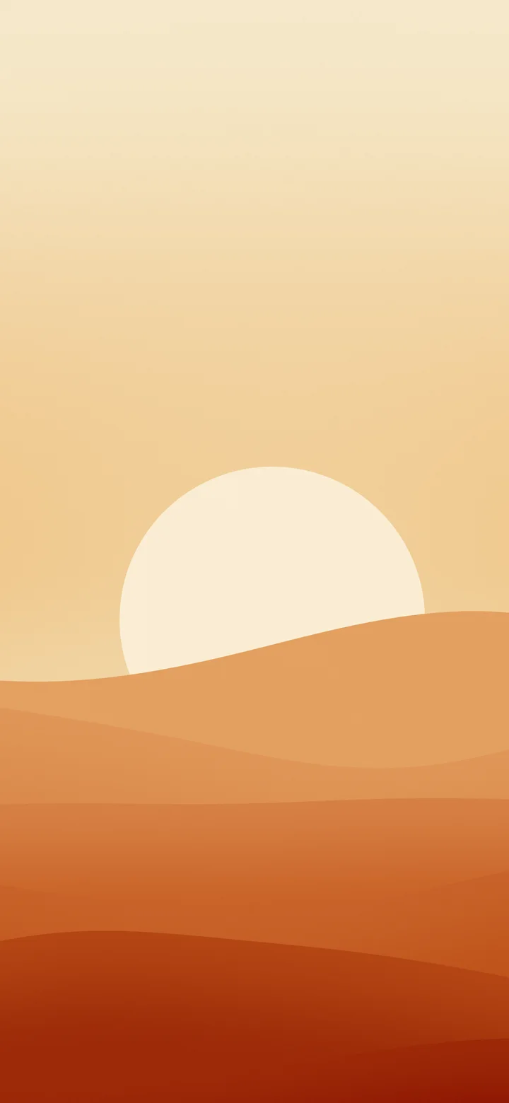 Autumn Minimalist Sunset Hills wallpaper for iPhone and Android