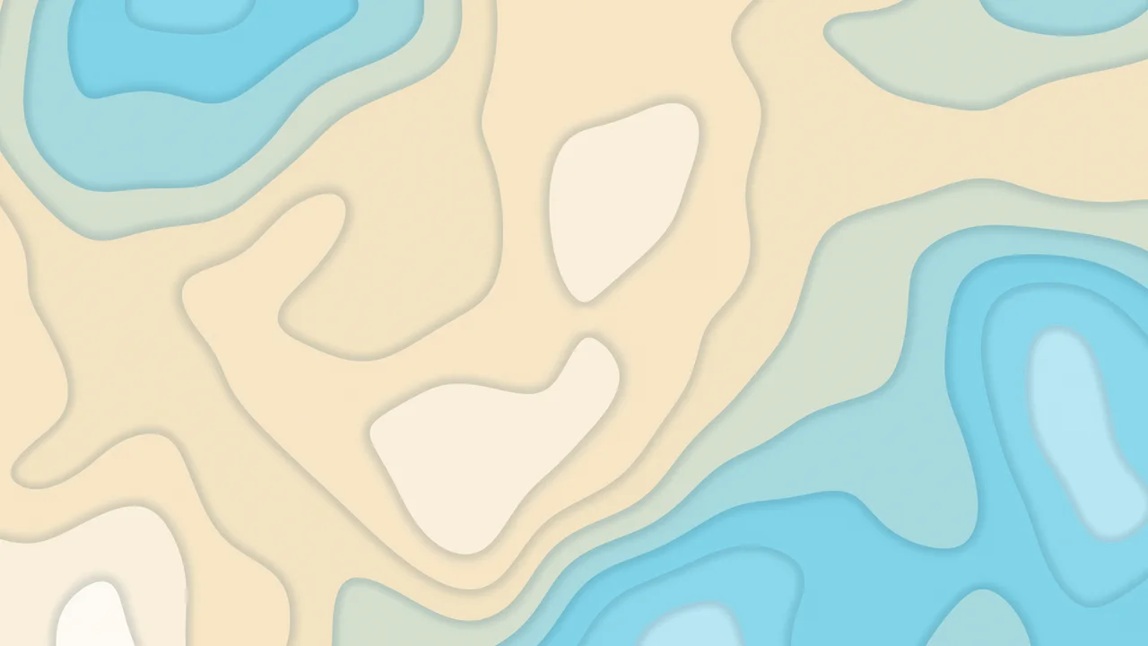 Beach Layered Topographic desktop wallpaper in 4K