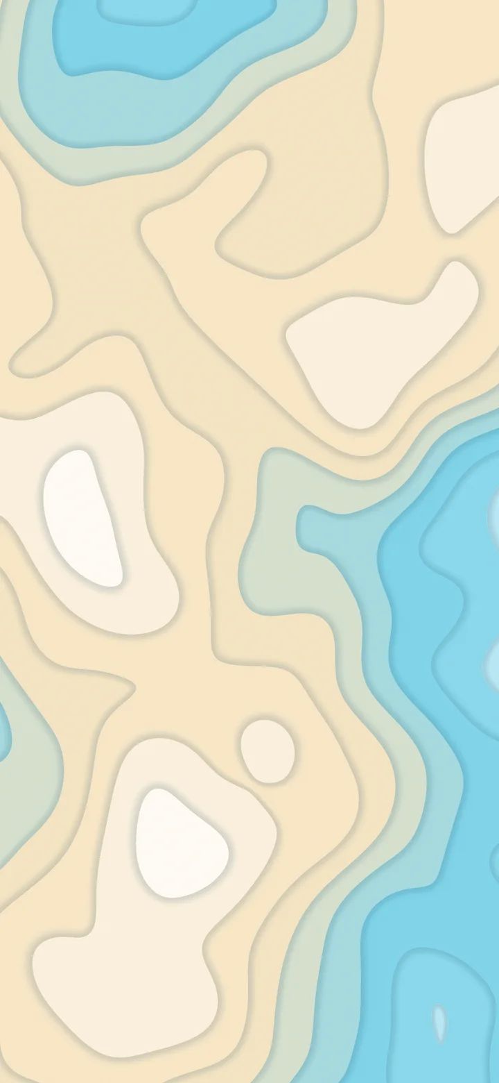 Beach Layered Topographic wallpaper for iPhone and Android