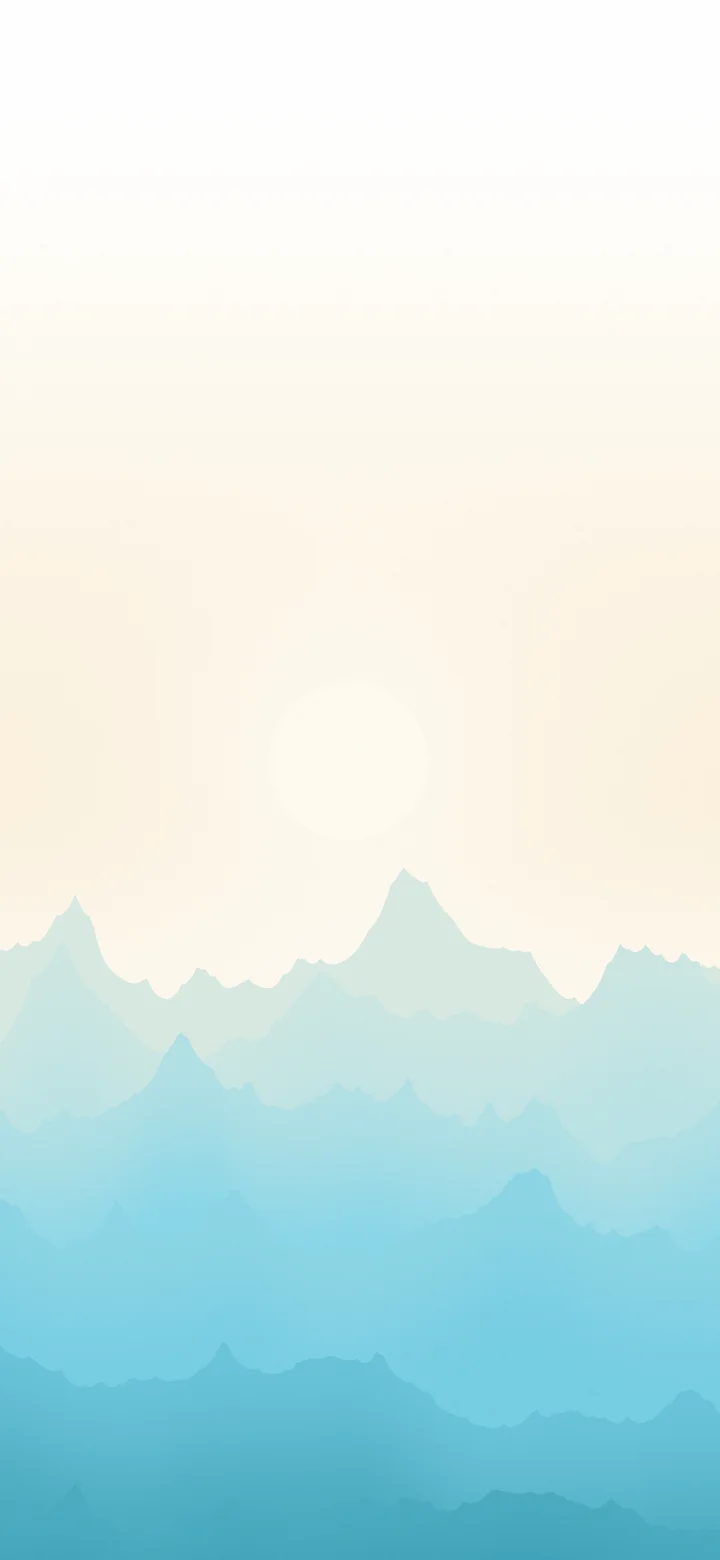 Beach Minimalist Mountain Landscape wallpaper for iPhone and Android