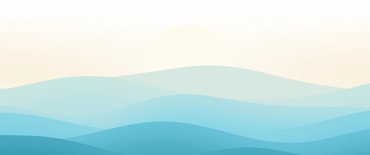 Beach Minimalist Sunset Hills ultrawide wallpaper, 3440 × 1440