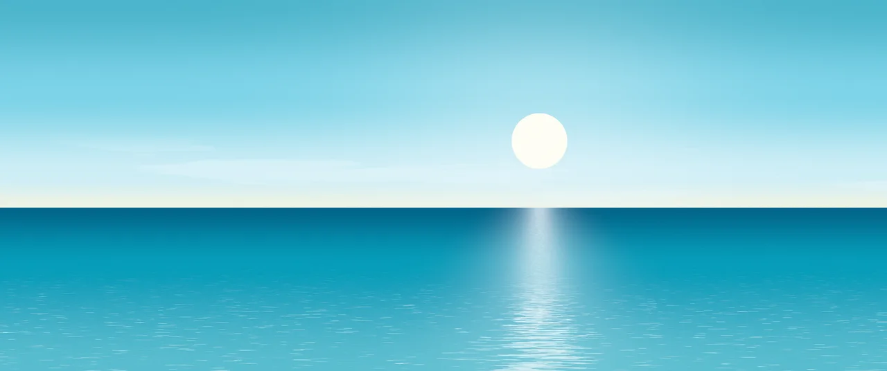 Beach Ocean Horizon ultrawide wallpaper, 3440 × 1440