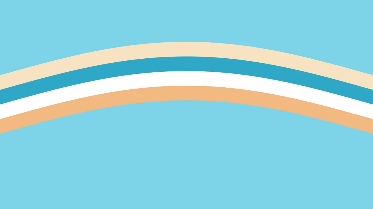 Beach Retro Stripe desktop wallpaper in 4K