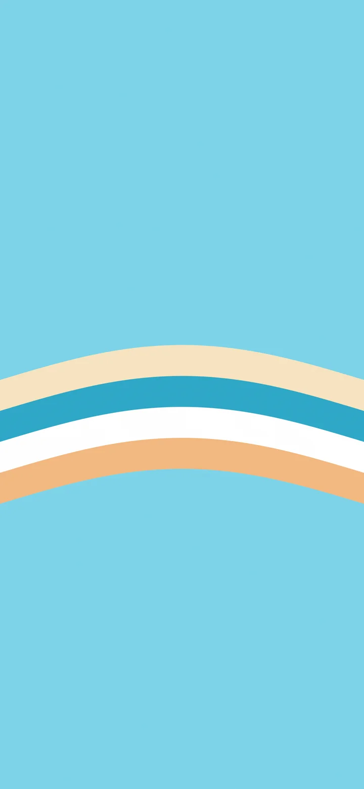 Beach Retro Stripe wallpaper for iPhone and Android