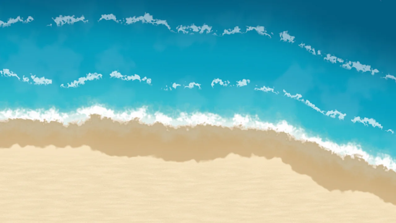 Beach Shoreline desktop wallpaper in 4K