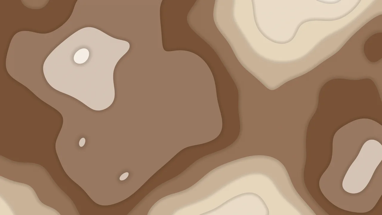 Beige and Brown Layered Topographic desktop wallpaper in 4K