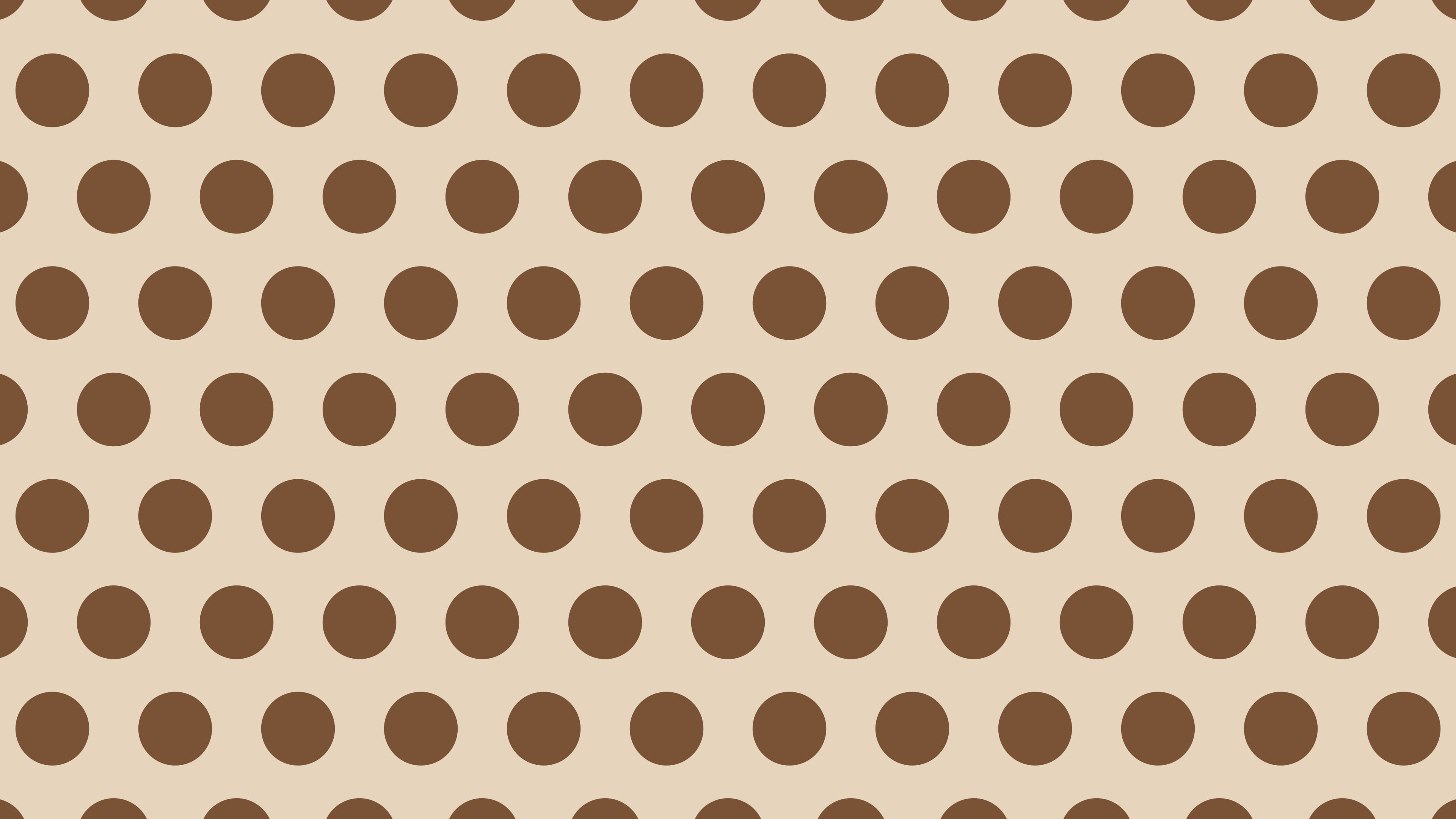 Beige and Brown Polka Dot desktop wallpaper in 4K