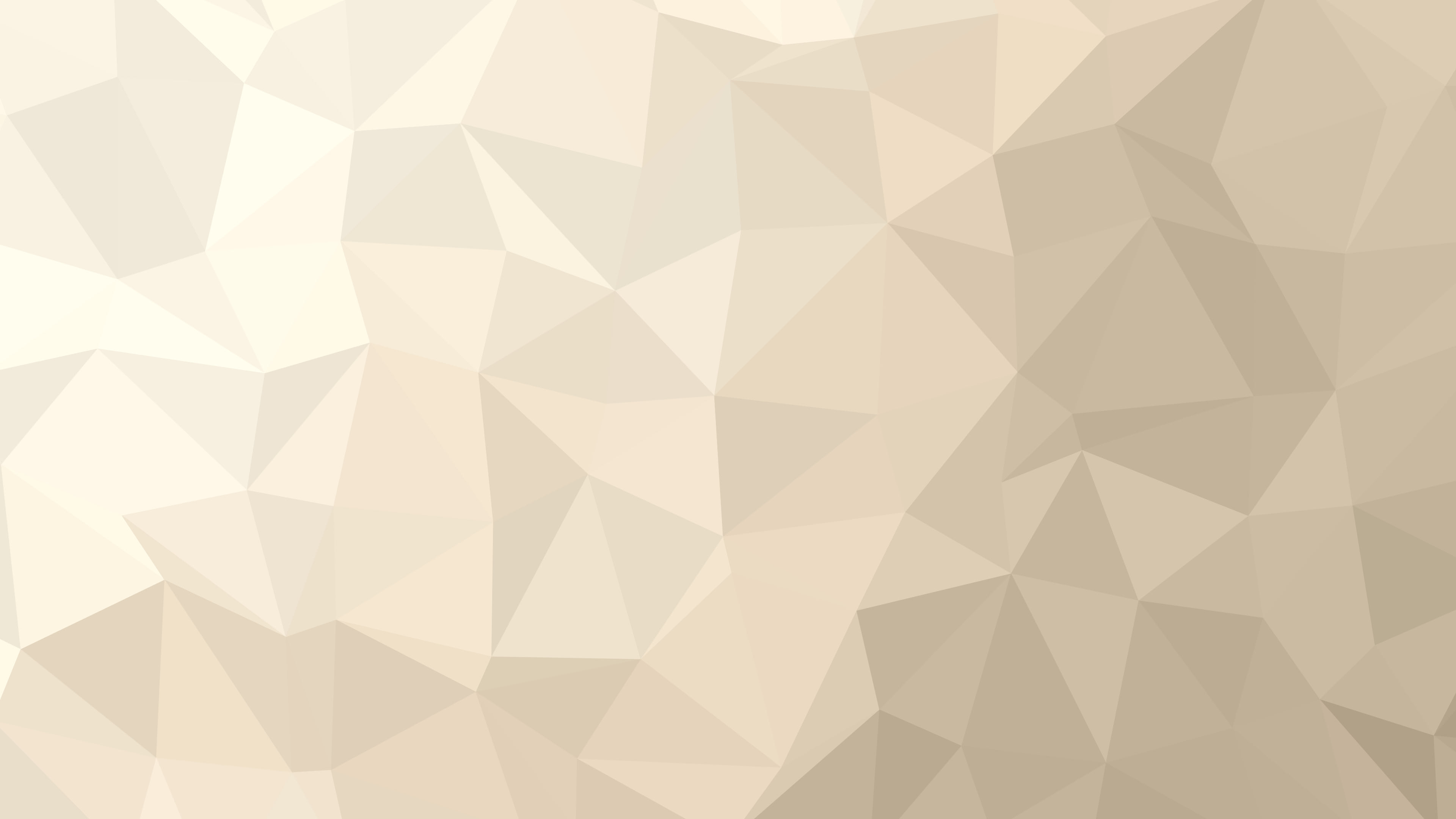 Beige and Cream Low Poly desktop wallpaper in 4K