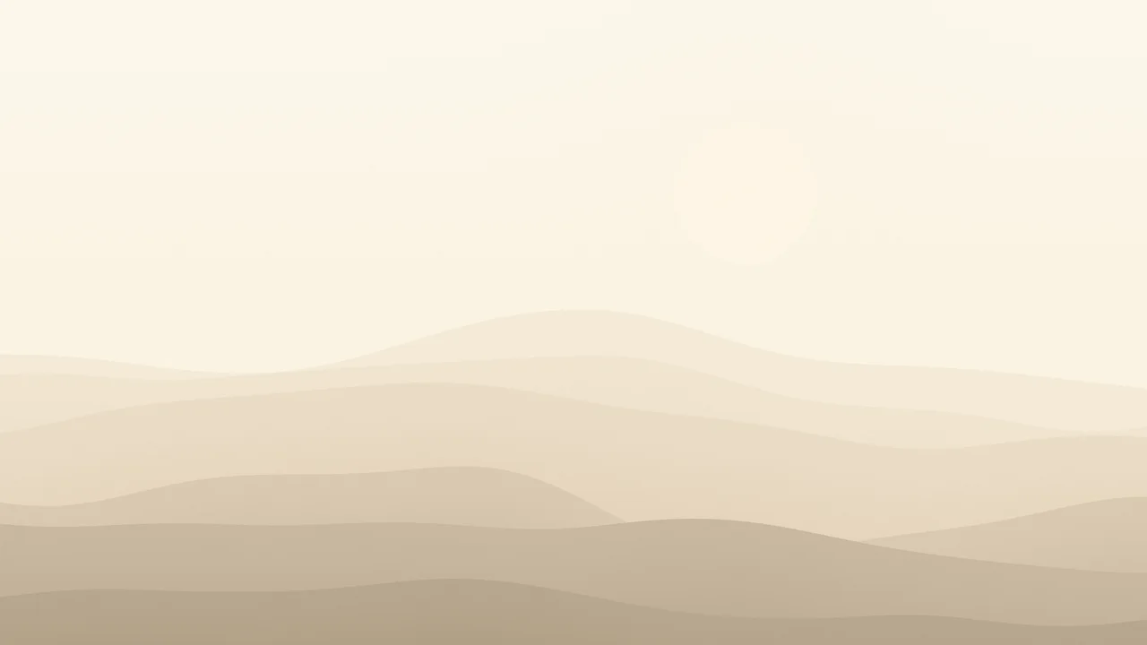 Beige and Cream Minimalist Desert Dunes desktop wallpaper in 4K