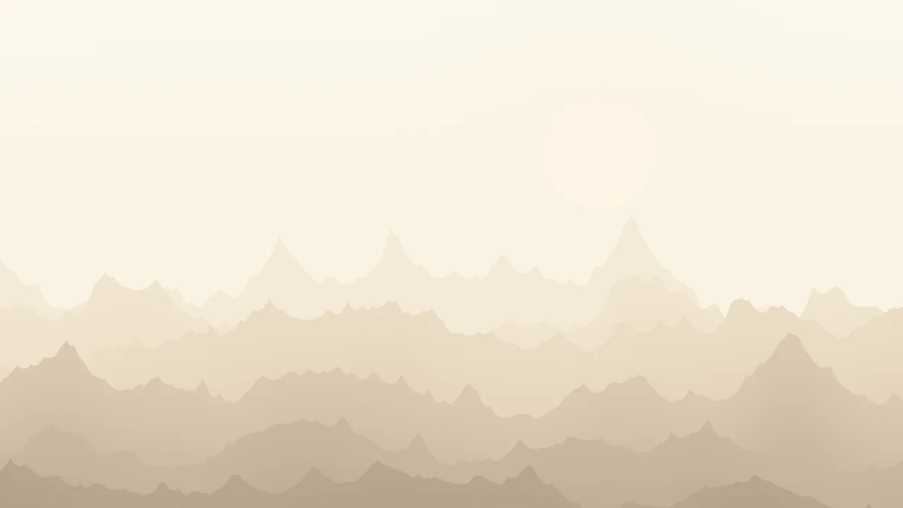 Beige and Cream Minimalist Mountain Landscape desktop wallpaper in 4K