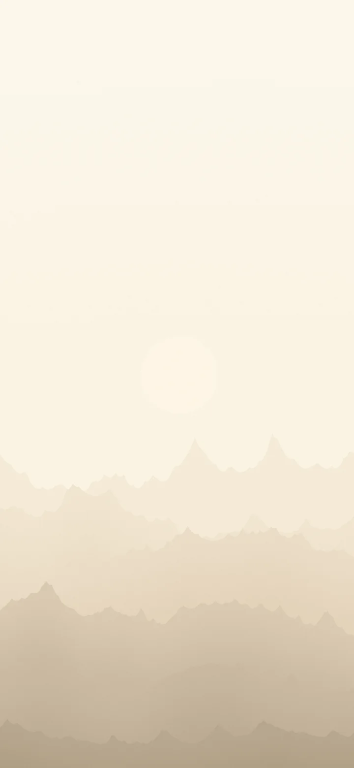 Beige and Cream Minimalist Mountain Landscape wallpaper for iPhone and Android