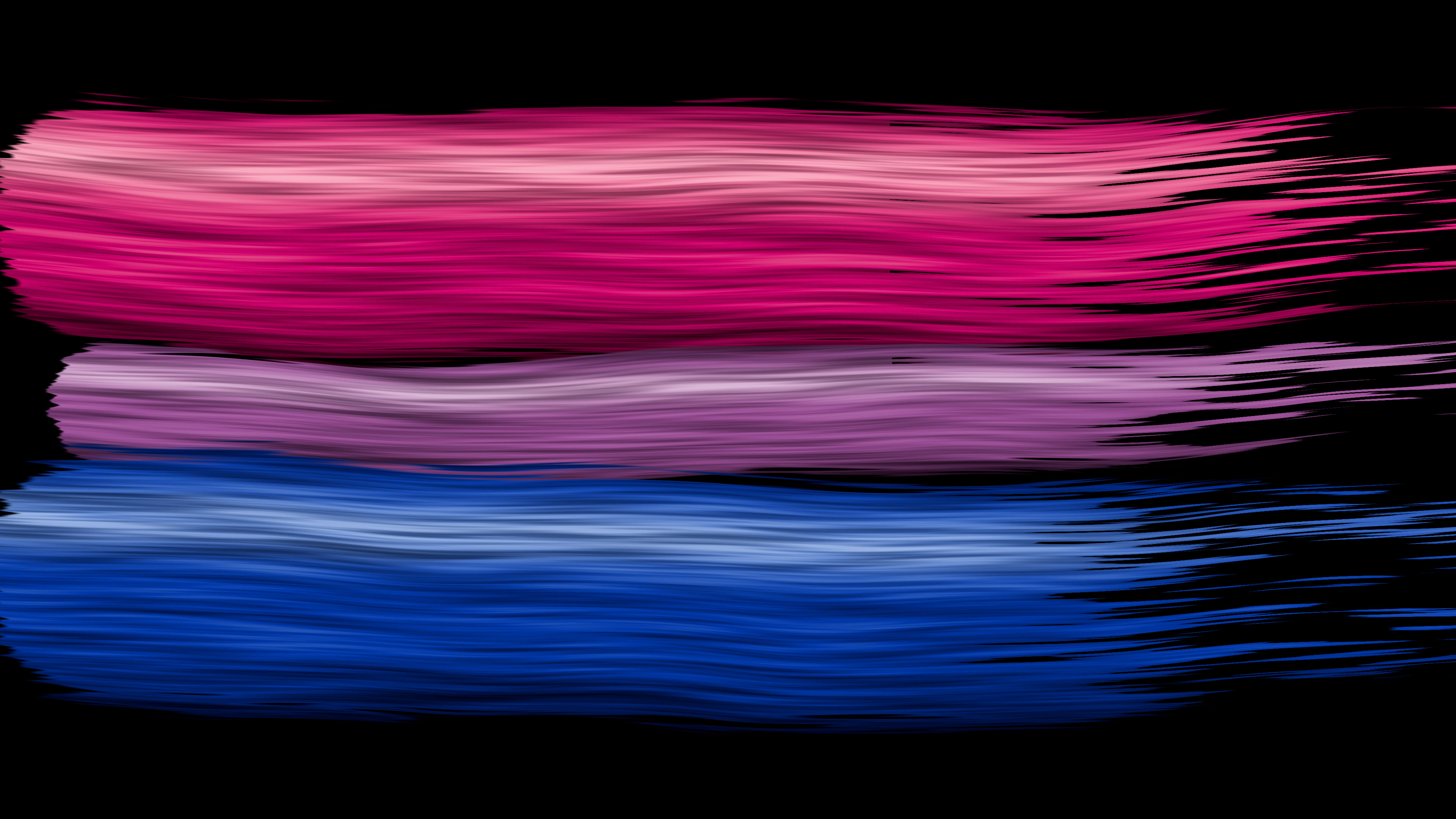 Bisexual Painted Pride Flag desktop wallpaper in 4K