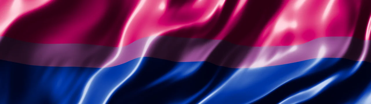 Bisexual Silk Pride Flag dual monitor wallpaper, 7680 × 2160