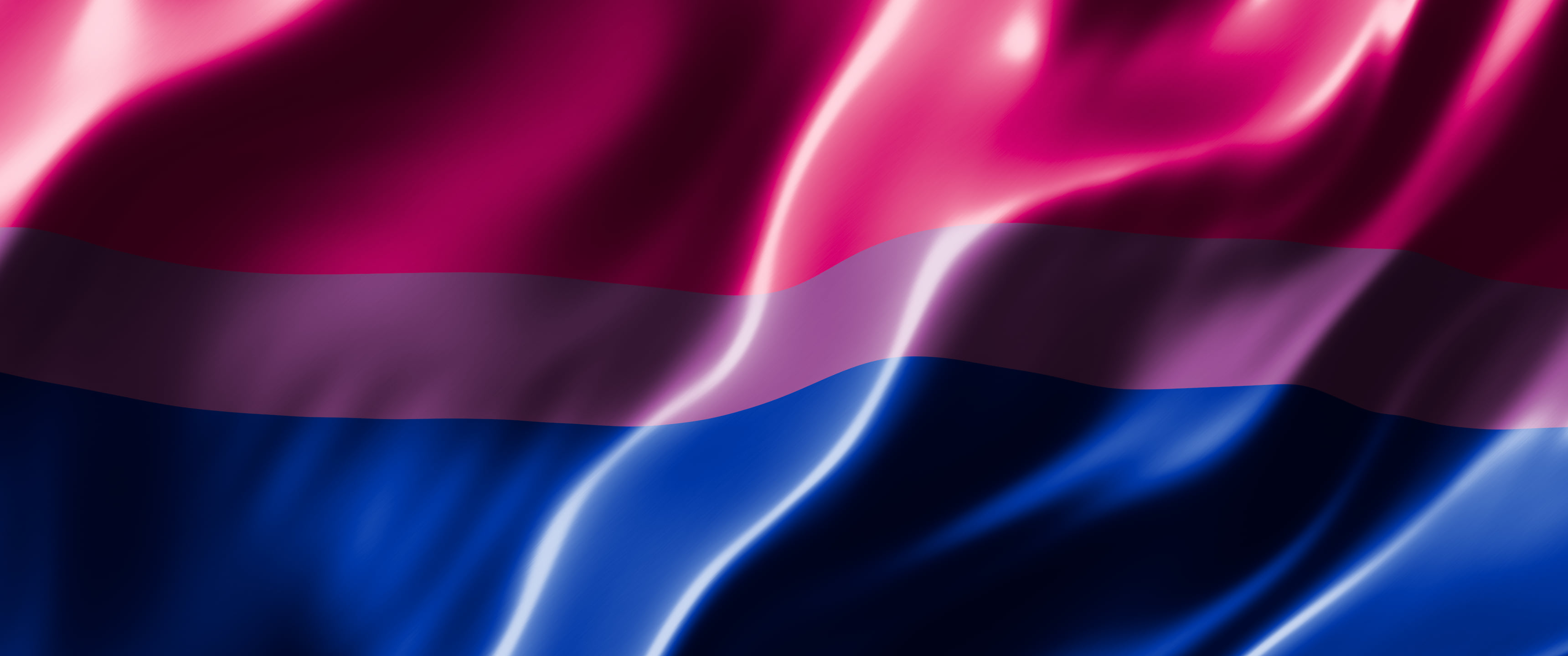 Bisexual Silk Pride Flag ultrawide wallpaper, 3440 × 1440