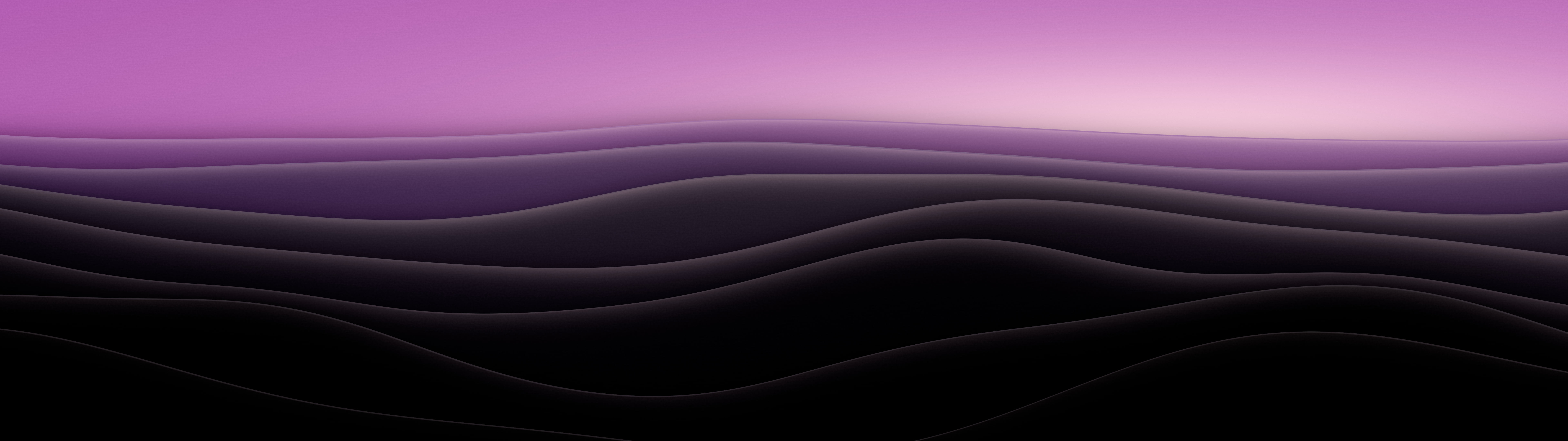 Black 3D Paper Cut Abstract Layers dual monitor wallpaper, 7680 × 2160