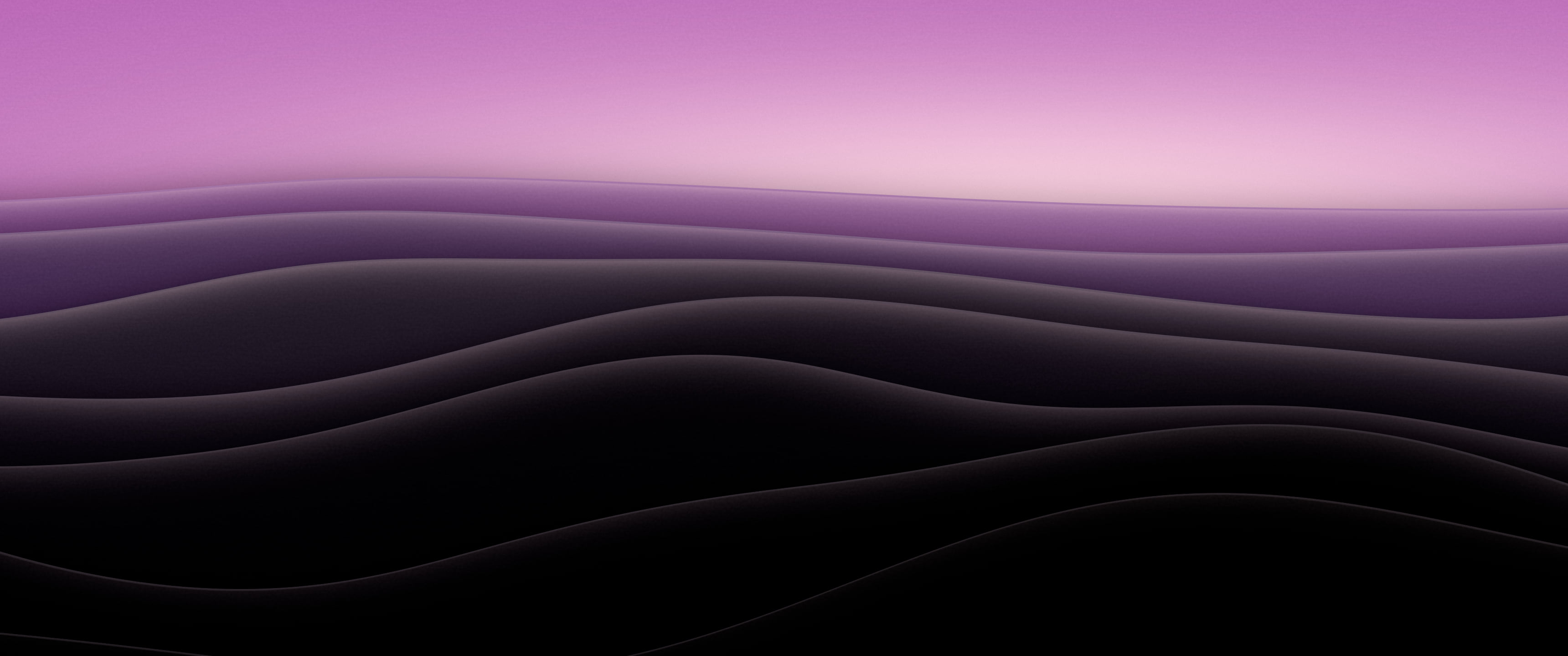 Black 3D Paper Cut Abstract Layers ultrawide wallpaper, 3440 × 1440