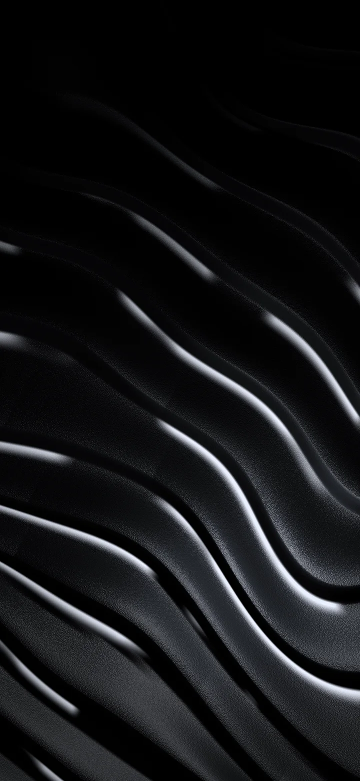 Black 3D Wave Lines wallpaper for iPhone and Android