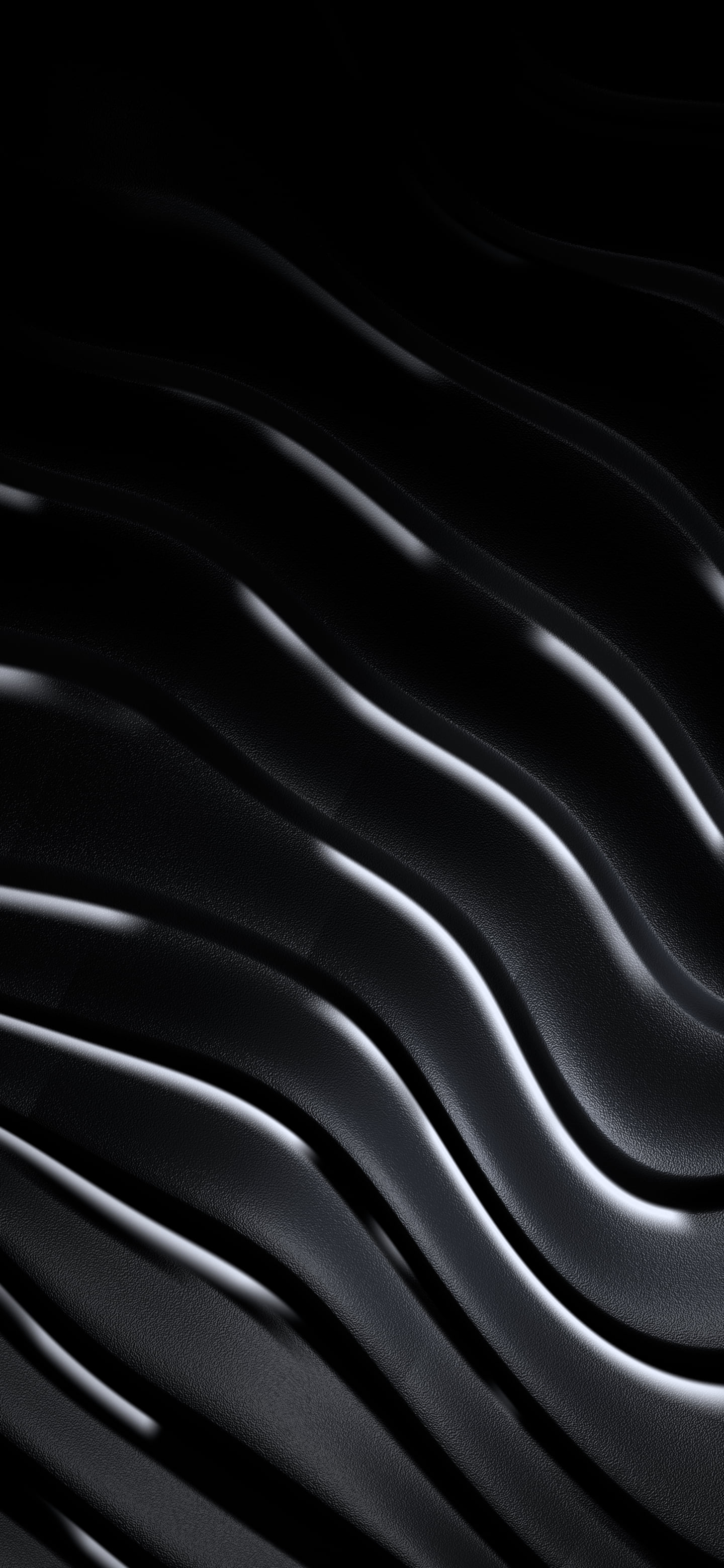 Black 3D Wave Lines wallpaper for iPhone and Android