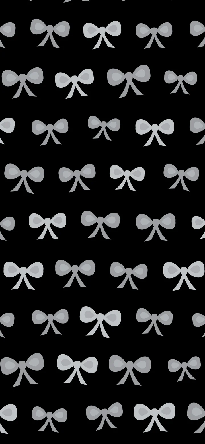 Black and Gray Bow Pattern wallpaper for iPhone and Android