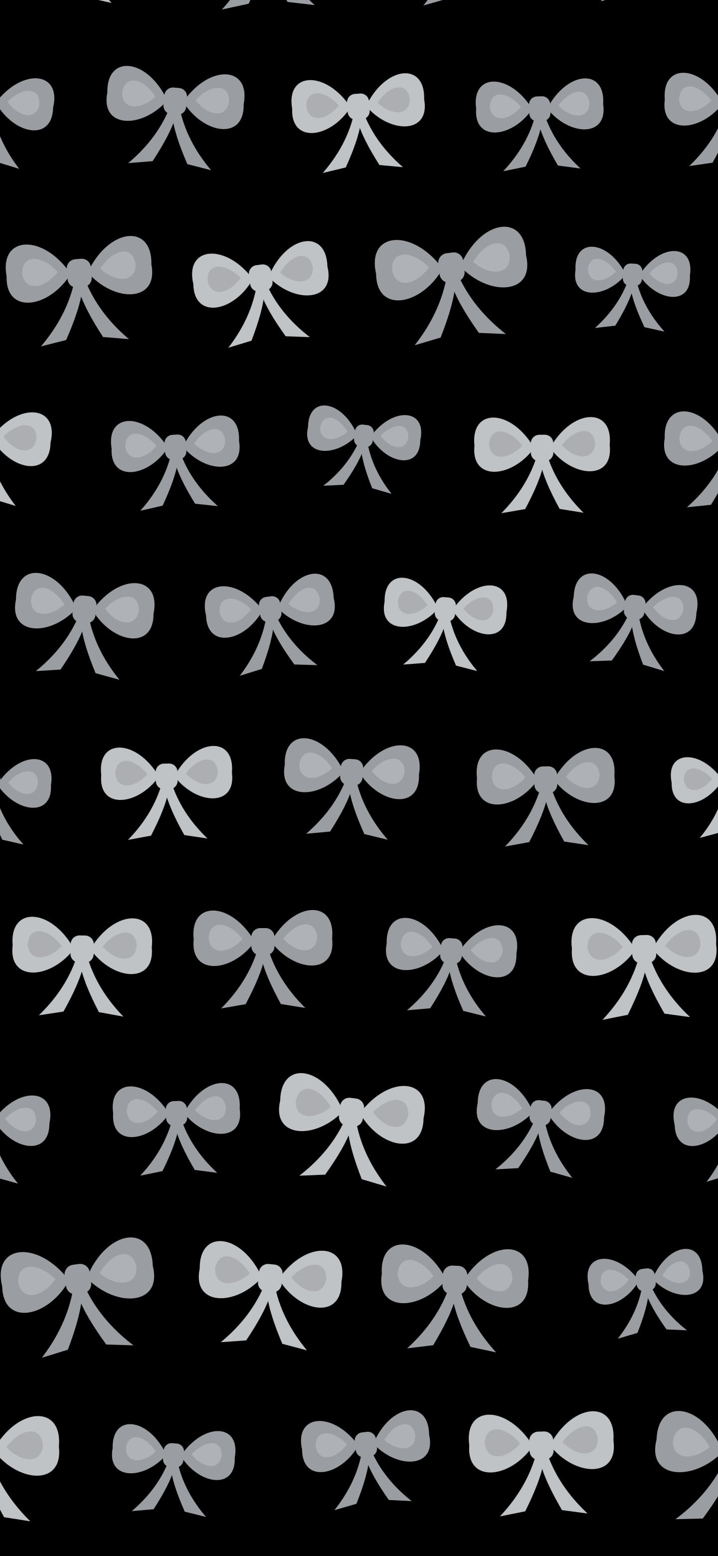 Black and Gray Bow Pattern wallpaper for iPhone and Android
