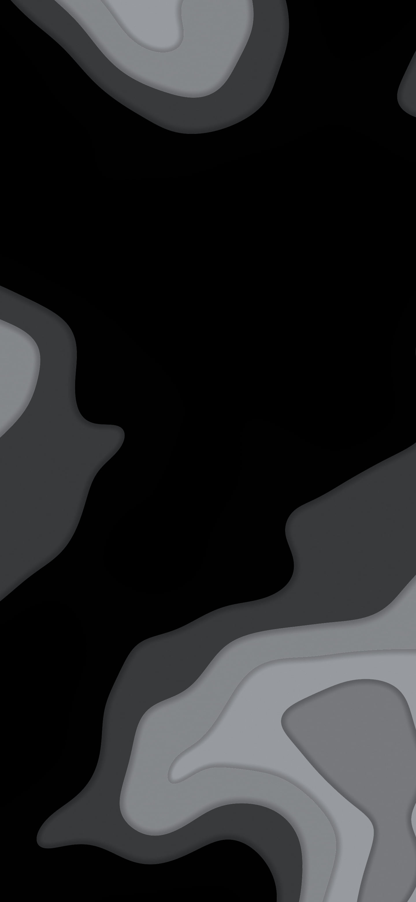 Black and Gray Layered Topographic wallpaper for iPhone and Android
