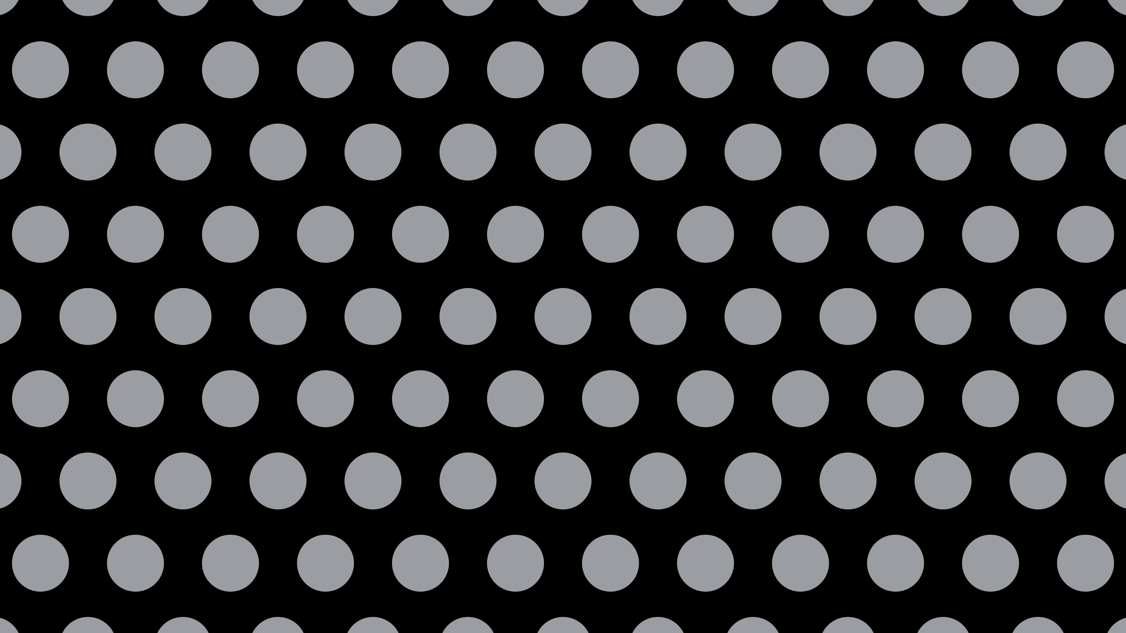 Black and Gray Polka Dot desktop wallpaper in 4K