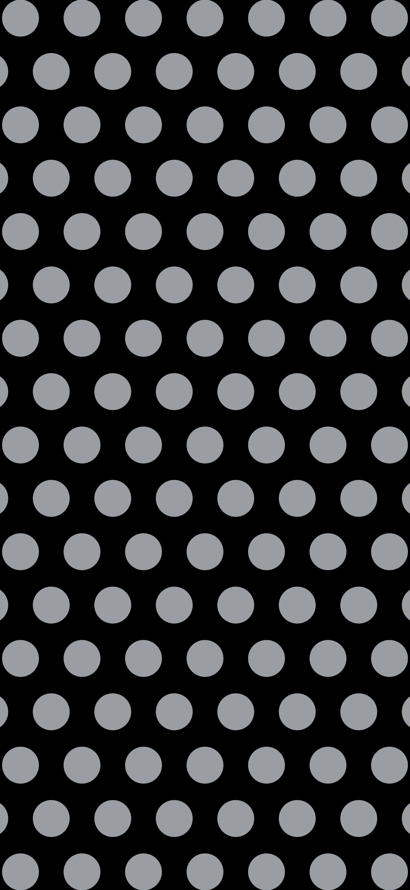 Black and Gray Polka Dot wallpaper for iPhone and Android