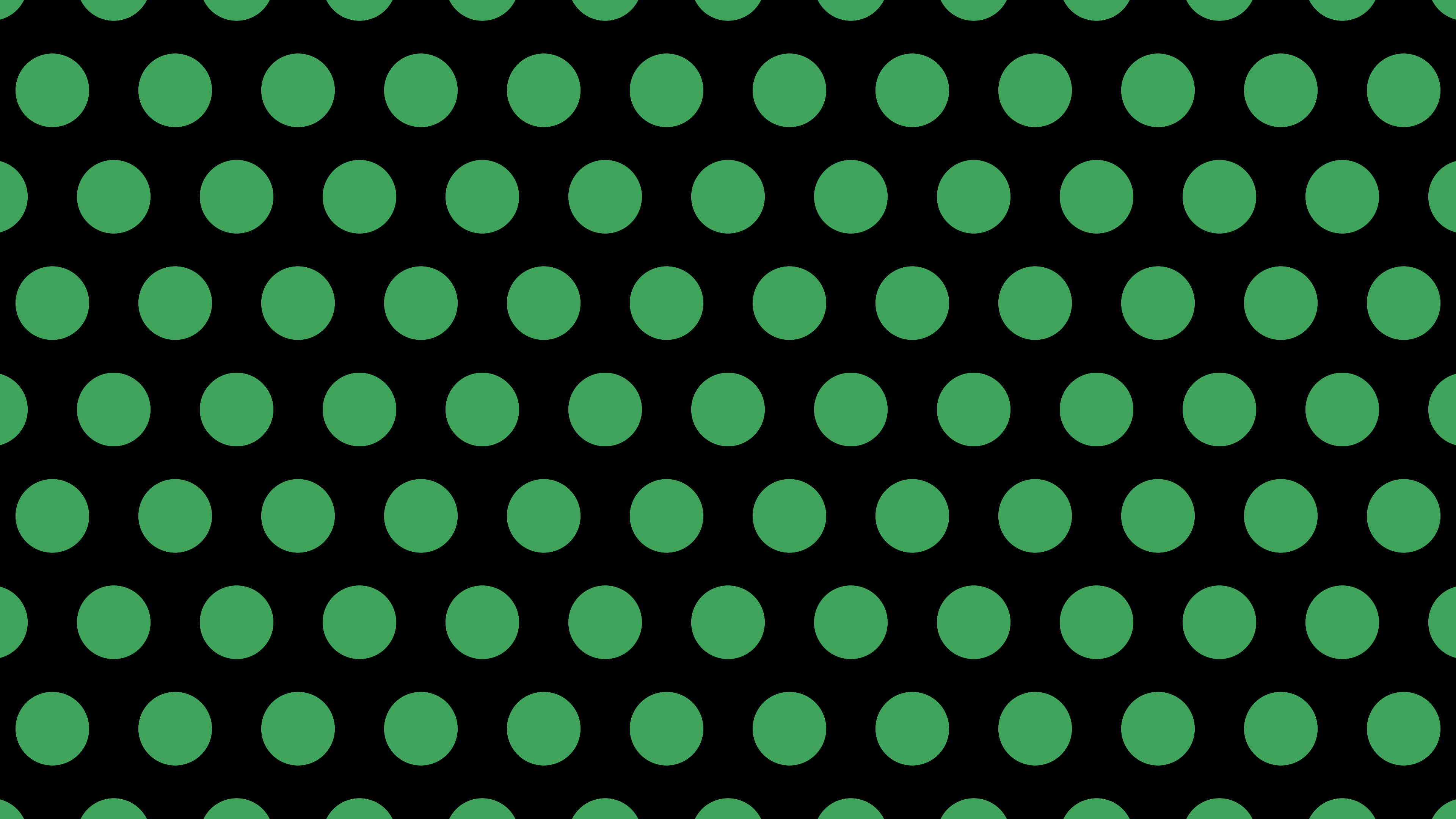 Black and Green Polka Dot desktop wallpaper in 4K