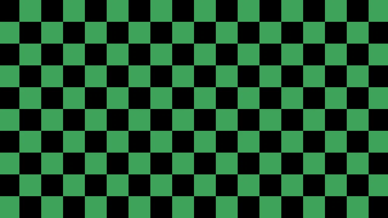 Black and Green Small Checkered desktop wallpaper in 4K
