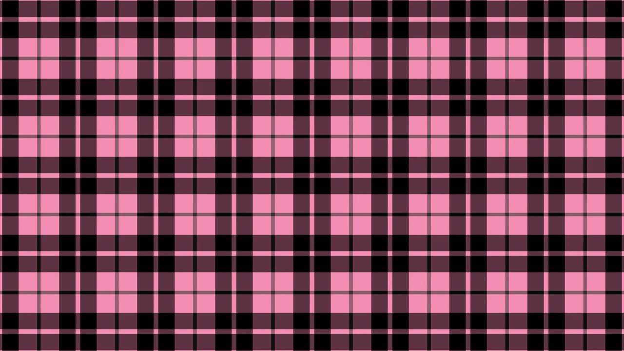 Black and Pink Tartan Plaid desktop wallpaper in 4K
