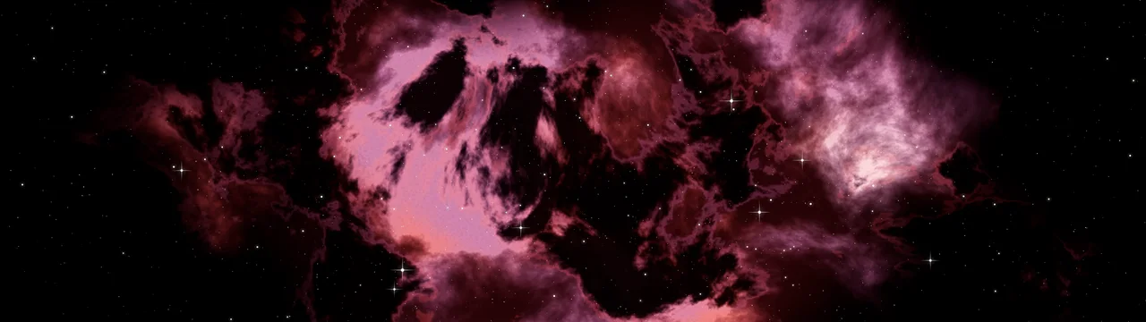 Black and Red Nebula dual monitor wallpaper, 7680 × 2160