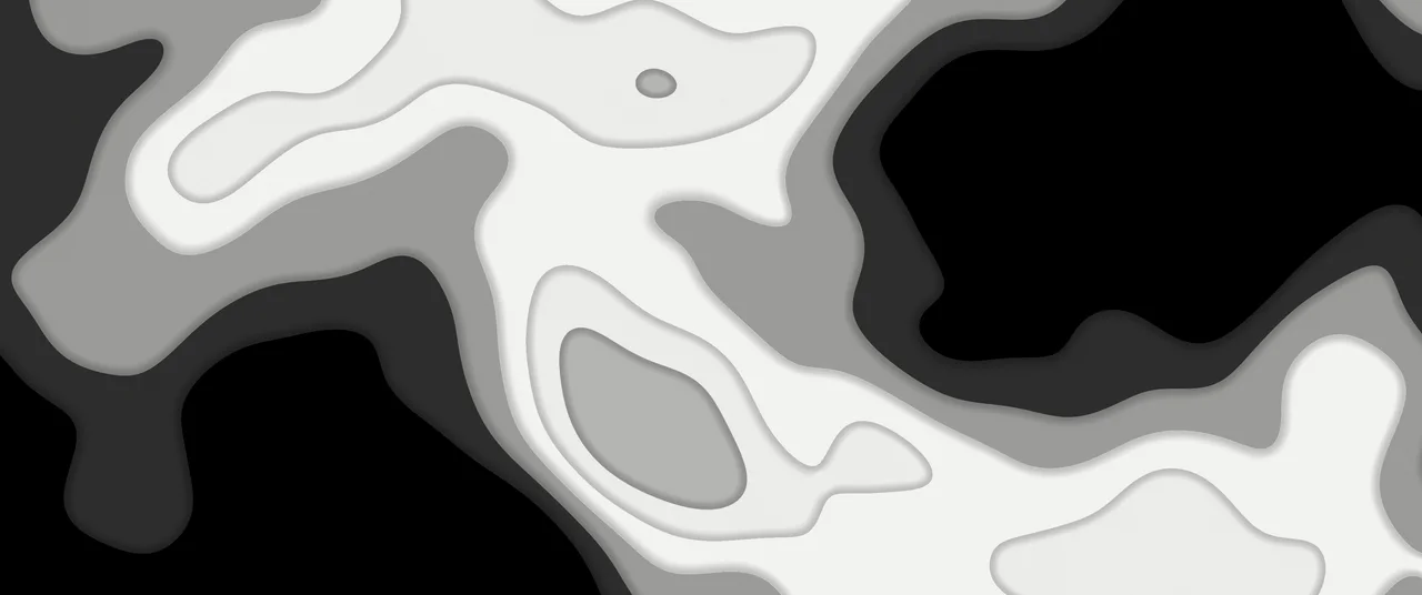Black and White Layered Topographic ultrawide wallpaper, 3440 × 1440