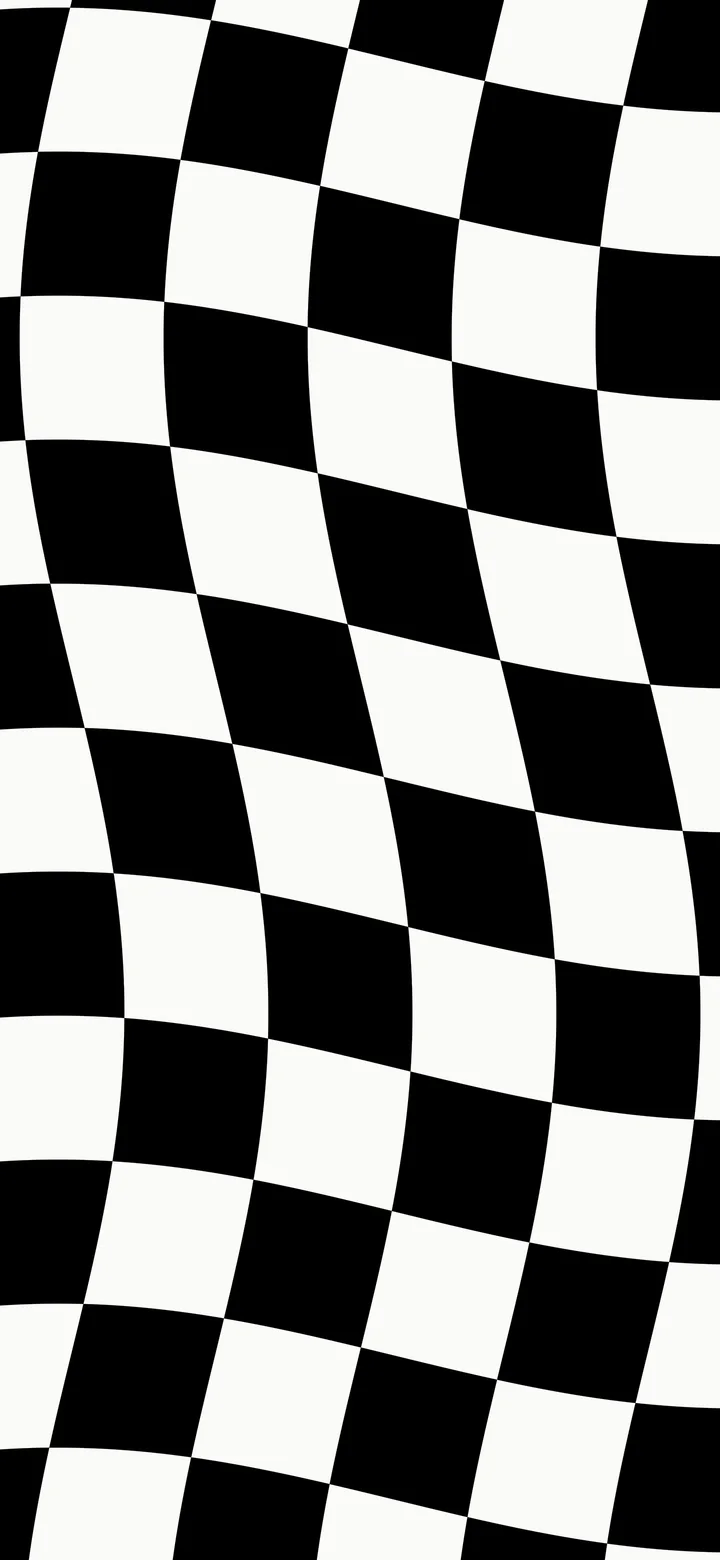 Black and White Wavy Checkered wallpaper for iPhone and Android