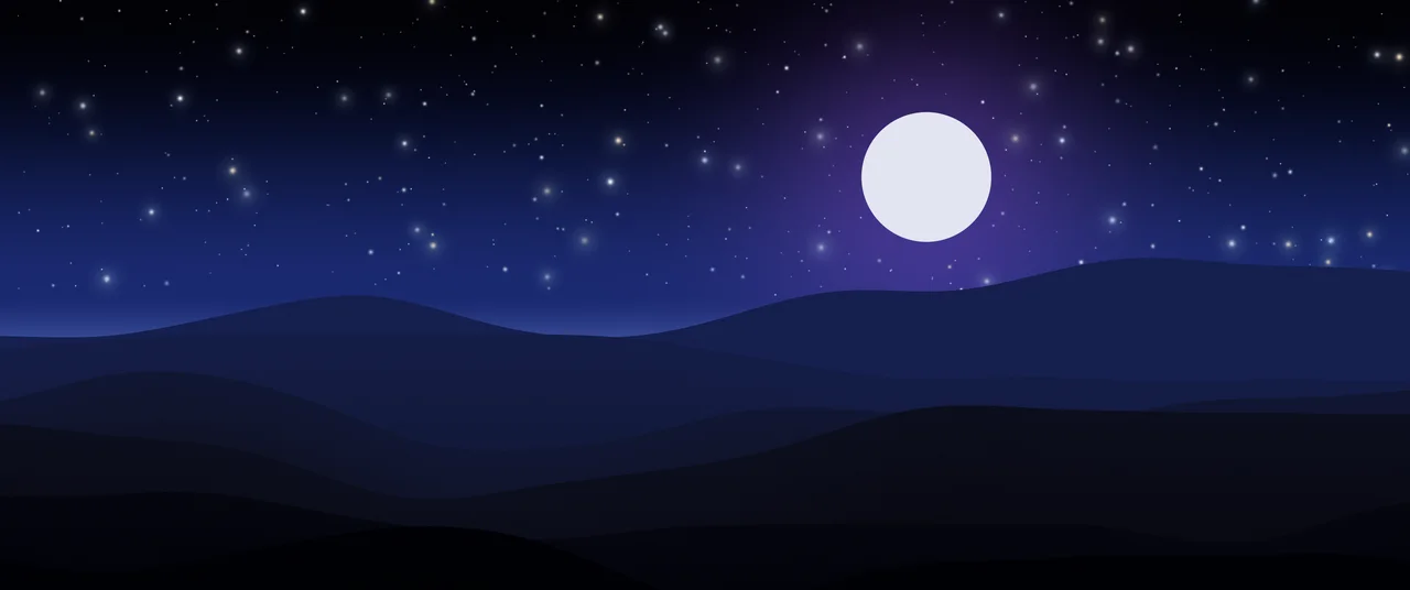 Black, Blue and Purple Minimalist Desert Dunes ultrawide wallpaper, 3440 × 1440