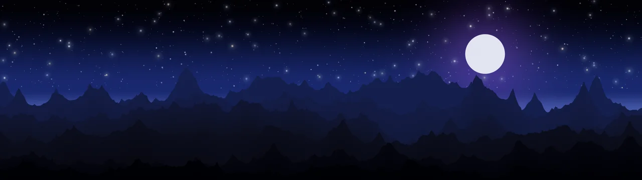 Black, Blue and Purple Minimalist Mountain Landscape dual monitor wallpaper, 7680 × 2160