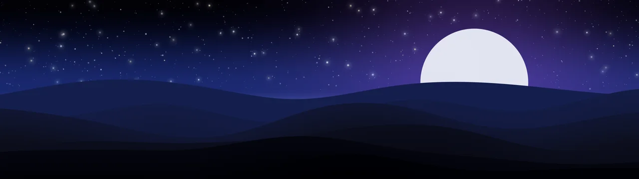 Black, Blue and Purple Minimalist Sunset Hills dual monitor wallpaper, 7680 × 2160