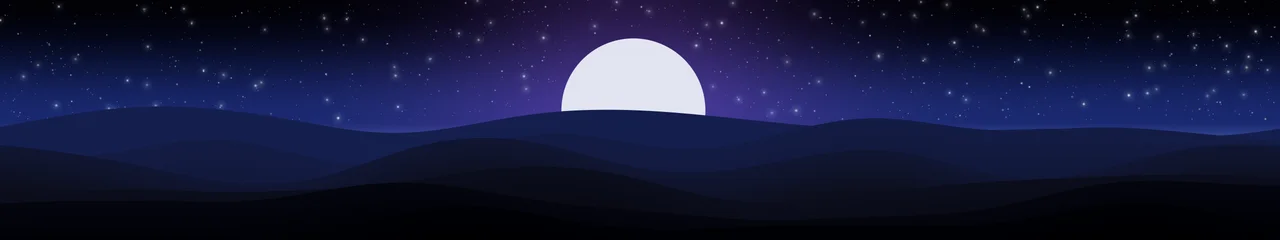 Black, Blue and Purple Minimalist Sunset Hills triple monitor wallpaper, 7680 × 1440