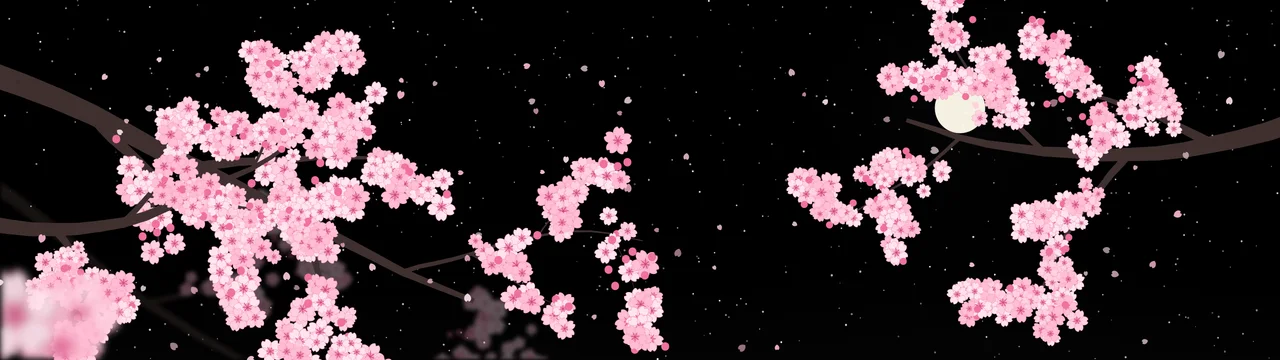 Black Cherry Blossom Branch dual monitor wallpaper, 7680 × 2160