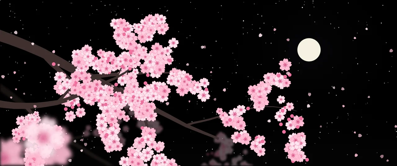 Black Cherry Blossom Branch ultrawide wallpaper, 3440 × 1440