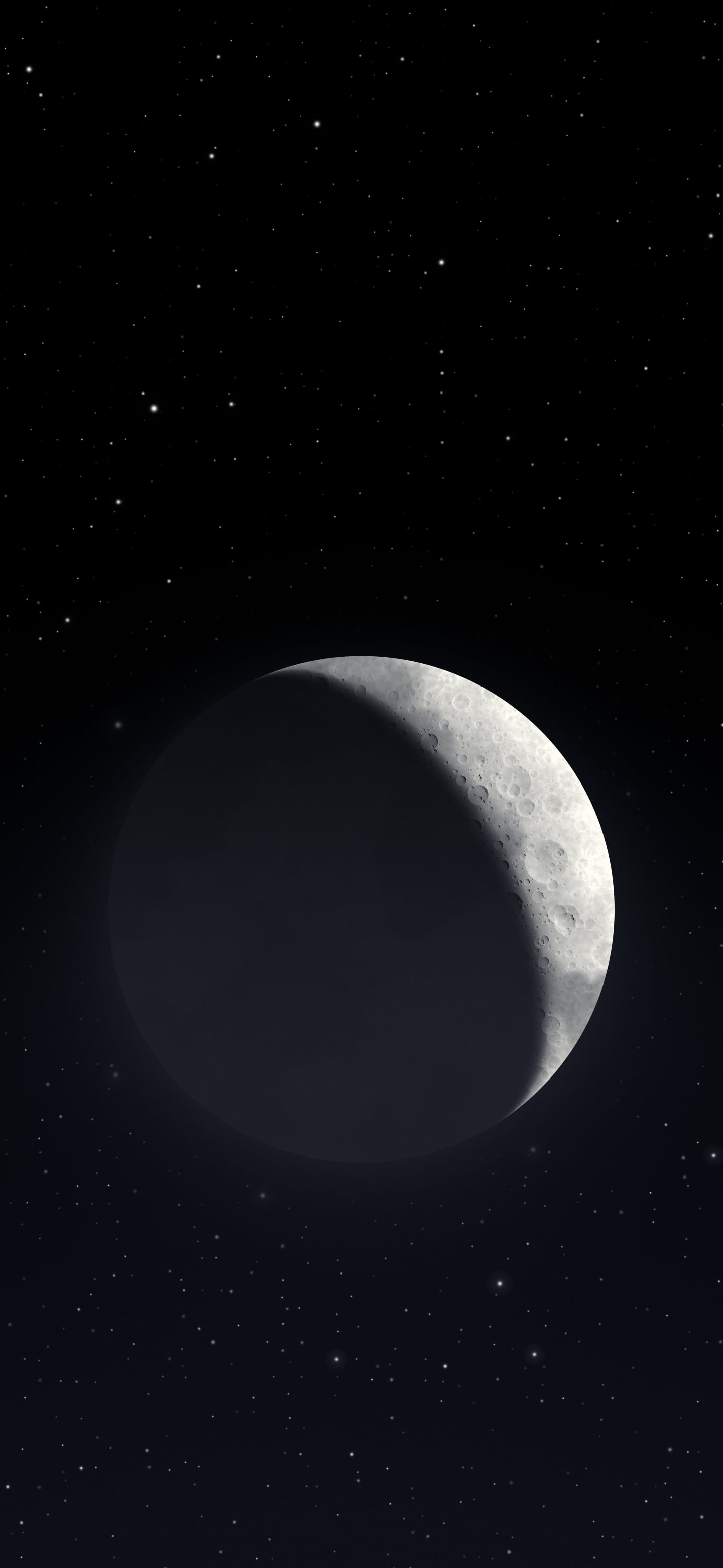 Black Crescent Moon wallpaper for iPhone and Android