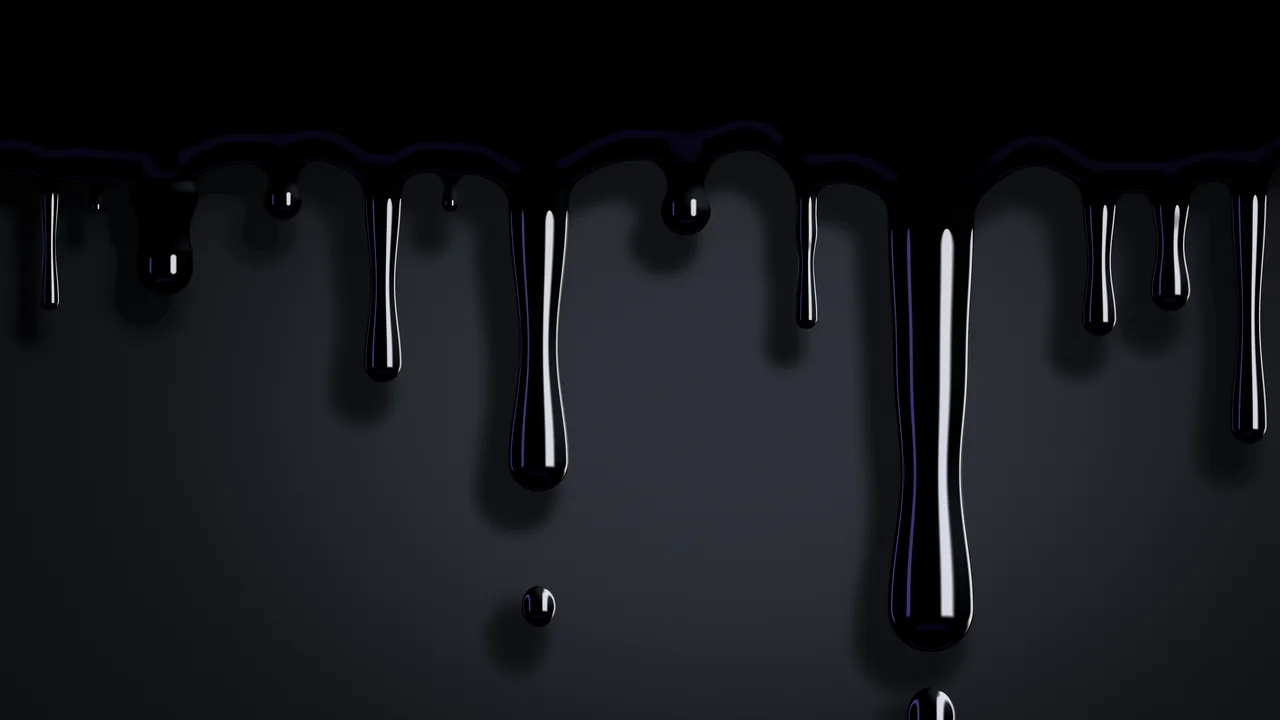 Black Dripping Slime desktop wallpaper in 4K