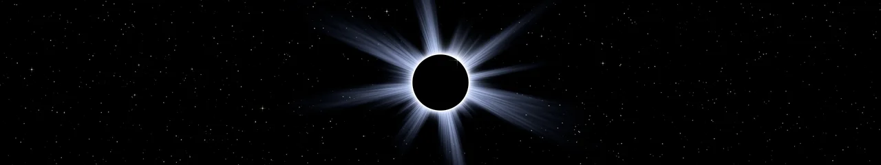 Black Eclipse triple monitor wallpaper, 7680 × 1440