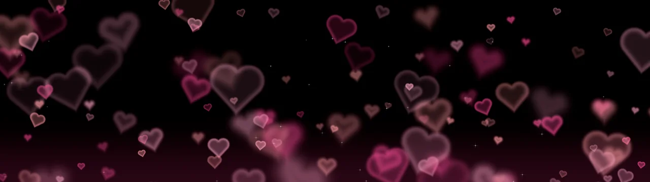 Black Heart Bokeh Lights dual monitor wallpaper, 7680 × 2160