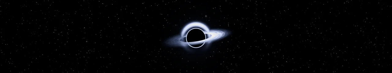 Black Hole triple monitor wallpaper, 7680 × 1440