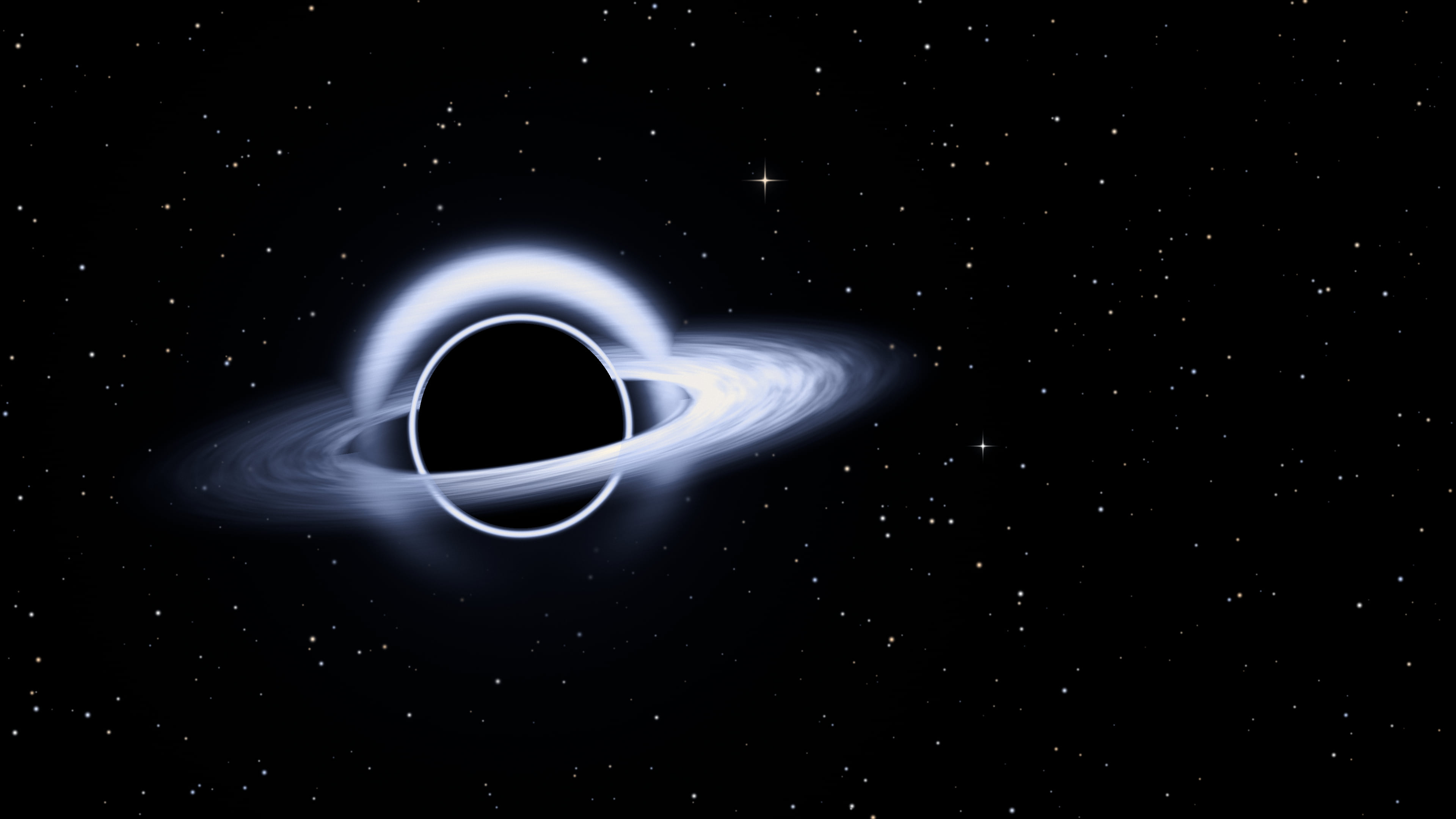 Black Hole desktop wallpaper in 4K